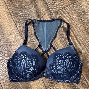 VS push-up bra , size 34 D navy blue